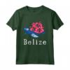 Belize Maglietta - Design Spiaggia del Belize per Amanti dei Viaggi - Ideale per Residenti e Turisti