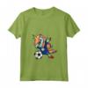 Donna Dabbing Unicorn Unicorno Belize Calcio - Bandiera del Belize Maglietta con Collo a V - Regalo per Fan della Squadra di Calcio del Belize