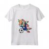 Donna Dabbing Unicorn Unicorno Belize Calcio - Bandiera del Belize Maglietta con Collo a V - Regalo per Fan della Squadra di Calcio del Belize
