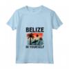 Donna Belize - Maglietta con Collo a V - Belize in te Stesso - Ideale per Amanti del Belize in Vacanza