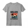 Donna Belize - Maglietta con Collo a V - Belize in te Stesso - Ideale per Amanti del Belize in Vacanza