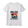 Donna Belize - Maglietta con Collo a V - Belize in te Stesso - Ideale per Amanti del Belize in Vacanza