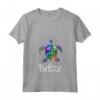 Donna Belize Maglietta con Collo a V - Esplora il Paradiso Tropicale del Belize con Design Spiaggia