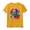 Divertente Dabbing Cane Belize Calcio - Bandiera Sport Maglietta - Funny Soccer Dog T-shirt for Belize Fans and Players