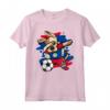 Divertente Dabbing Cane Belize Calcio - Bandiera Sport Maglietta - Funny Soccer Dog T-shirt for Belize Fans and Players