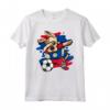 Divertente Dabbing Cane Belize Calcio - Bandiera Sport Maglietta - Funny Soccer Dog T-shirt for Belize Fans and Players