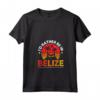 Donna Belize - Maglietta I'd Rather Be In Belize con Collo a V - Ideale per Amanti del Belize in Vacanza