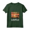 Donna Belize Belize Maglietta con Collo a V - Belize is my Happy Place - Ideale per Amanti del Belize in Vacanza