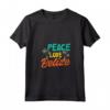 Donna Belize Belize Maglietta con Collo a V - Design Peace Love Belize - Ideale come Souvenir o Regalo