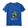 Donna Belize Maglietta con Collo a V - Esplora il Belize con Stile - Ideale per Amanti dei Viaggi e Residenti del Paradiso Tropicale