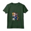Donna Unicorno Dabbing - Bandiera del Belize Calcio Maglietta con Collo a V - Ideale per i Tifosi della Squadra di Calcio del Belize