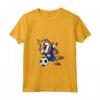 Donna Unicorno Dabbing - Bandiera del Belize Calcio Maglietta con Collo a V - Ideale per i Tifosi della Squadra di Calcio del Belize