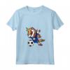 Donna Unicorno Dabbing - Bandiera del Belize Calcio Maglietta con Collo a V - Ideale per i Tifosi della Squadra di Calcio del Belize