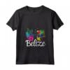 Donna Belize Maglietta con Collo a V - Design Spiaggia Tropicale - Ideale per Amanti dei Viaggi