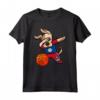 Dabbing Dog Pallacanestro del Belize - Bandiera del Belize Maglietta per Fan della Squadra di Basket - Regalo Compleanno o Natale