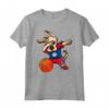 Dabbing Dog Pallacanestro del Belize - Bandiera del Belize Maglietta per Fan della Squadra di Basket - Regalo Compleanno o Natale