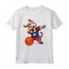 Dabbing Dog Pallacanestro del Belize - Bandiera del Belize Maglietta per Fan della Squadra di Basket - Regalo Compleanno o Natale