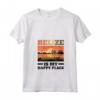 Donna Belize Belize Maglietta con Collo a V - Belize is my Happy Place - Ideale per Amanti del Belize in Vacanza