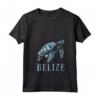 Donna Belize Maglietta con Collo a V - Design Spiaggia Tropicale - Ideale per Amanti del Belize e Turisti