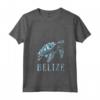 Donna Belize Maglietta con Collo a V - Design Spiaggia Tropicale - Ideale per Amanti del Belize e Turisti