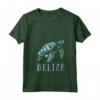 Donna Belize Maglietta con Collo a V - Design Spiaggia Tropicale - Ideale per Amanti del Belize e Turisti