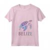 Donna Belize Maglietta con Collo a V - Esplora il Paradiso Tropicale del Belize con Stile!