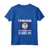 Donna Belize Belize Maglietta con Collo a V - I'm Belizean, Nothing Scares Me - Accessori Belize perfetti per la Vacanza
