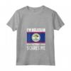 Donna Belize Belize Maglietta con Collo a V - I'm Belizean, Nothing Scares Me - Accessori Belize perfetti per la Vacanza
