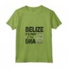 Donna Belize - Belize Maglietta con Collo a V e Design My DNA - Ideale per gli Amanti del Belize in Vacanza