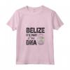Donna Belize - Belize Maglietta con Collo a V e Design My DNA - Ideale per gli Amanti del Belize in Vacanza