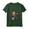 Donna Dabbing Dog Belize Calcio Bandiera - Maglietta con Collo a V per Tifosi - Ideale come Regalo di Compleanno o Natale