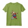 Donna Dabbing Dog Belize Calcio Bandiera - Maglietta con Collo a V per Tifosi - Ideale come Regalo di Compleanno o Natale