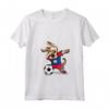 Donna Dabbing Dog Belize Calcio Bandiera - Maglietta con Collo a V per Tifosi - Ideale come Regalo di Compleanno o Natale