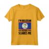 Donna Belize Belize Maglietta con Collo a V - I'm Belizean, Nothing Scares Me Design - Accessori Belize Perfetti for Holiday or Gift