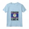 Donna Belize Belize Maglietta con Collo a V - I'm Belizean, Nothing Scares Me Design - Accessori Belize Perfetti for Holiday or Gift