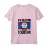 Donna Belize Belize Maglietta con Collo a V - I'm Belizean, Nothing Scares Me Design - Accessori Belize Perfetti for Holiday or Gift
