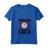 Donna Belize Belize Maglietta con Collo a V - I'm Belizean, Nothing Scares Me Design - Accessori Belize Perfetti for Holiday or Gift