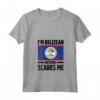 Donna Belize Belize Maglietta con Collo a V - I'm Belizean, Nothing Scares Me Design - Accessori Belize Perfetti for Holiday or Gift