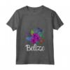 Donna Belize Maglietta con Collo a V - Esplora il Belize con Design Spiaggia Tropicale - Ideale per Amanti dei Viaggi