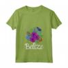 Donna Belize Maglietta con Collo a V - Esplora il Belize con Design Spiaggia Tropicale - Ideale per Amanti dei Viaggi