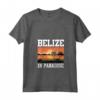 Donna Belize Belize Maglietta con Collo a V - Design Belize in Paradise - Ideale per Amanti del Belize in Vacanza