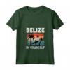 Donna Belize - Maglietta con Collo a V 'Belize in te stesso' - Souvenir Vacanza nel Paese