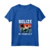 Donna Belize - Maglietta con Collo a V 'Belize in te stesso' - Souvenir Vacanza nel Paese