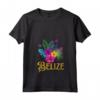 Donna Belize Maglietta con Collo a V - Esplora il Belize con Design Spiaggia - Ideale per Amanti del Viaggio
