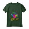 Donna Belize Maglietta con Collo a V - Esplora il Belize con Design Spiaggia - Ideale per Amanti del Viaggio