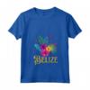 Donna Belize Maglietta con Collo a V - Esplora il Belize con Design Spiaggia - Ideale per Amanti del Viaggio