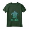 Donna Belize Maglietta con Collo a V - Esplora il Paradiso Tropicale del Belize - Ideale per Amanti delle Spiagge