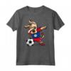 Dabbing Dog Belize Calcio Bandiera del Belize - Divertente Maglietta da Calcio per Tifosi - Regalo Compleanno o Natale