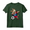 Dabbing Dog Belize Calcio Bandiera del Belize - Divertente Maglietta da Calcio per Tifosi - Regalo Compleanno o Natale