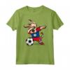 Dabbing Dog Belize Calcio Bandiera del Belize - Divertente Maglietta da Calcio per Tifosi - Regalo Compleanno o Natale